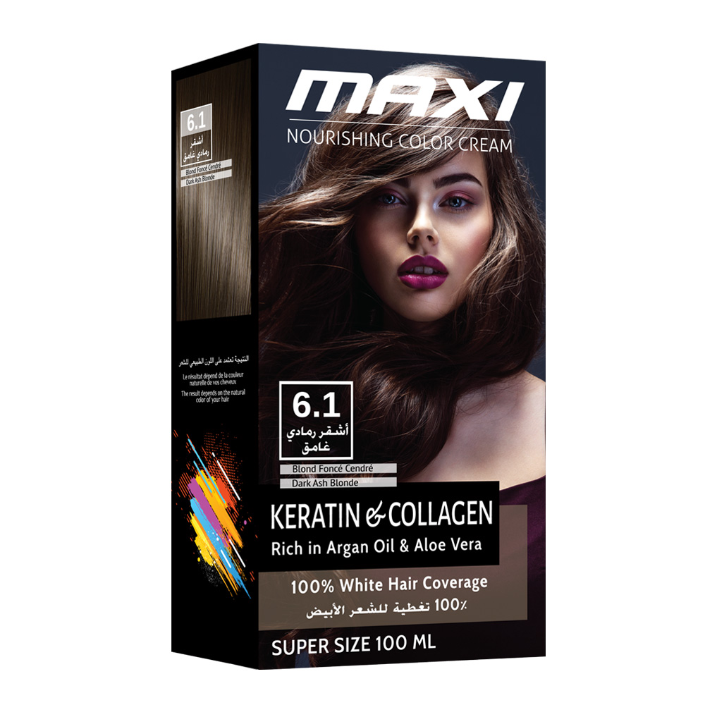 Maxi Nourishing Color Cream  DARK ASH BLONDE Kit – Maxi Brazilian Keratin