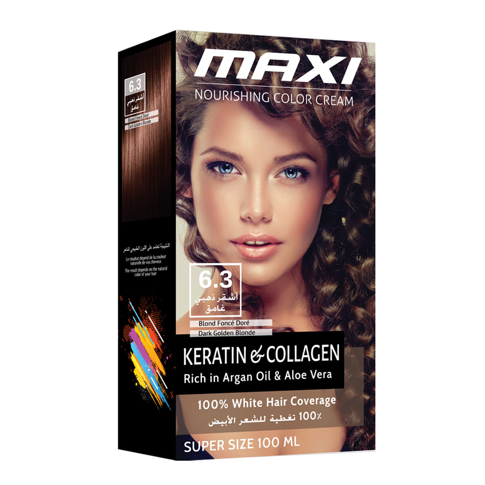 Maxi Nourishing Color Cream  DARK GOLDEN BLONDE Kit – Maxi Brazilian  Keratin